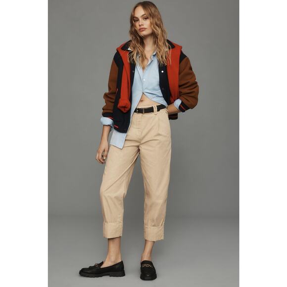 Anthropologie High-Cuff Chino Pants 12 - Picture 8 of 8